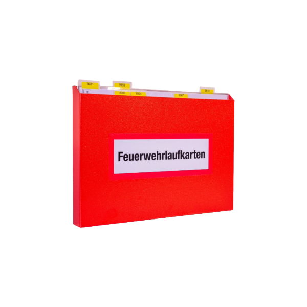 FLKD-A3 Feuerwehr-Laufkartendepot oben offen