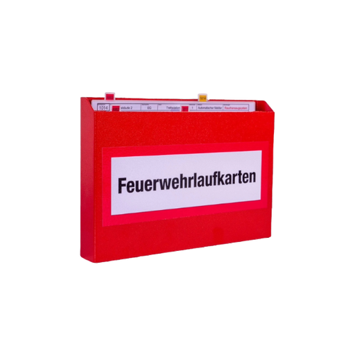 [20023] FLKD-A4 Feuerwehr-Laufkartendepot oben offen