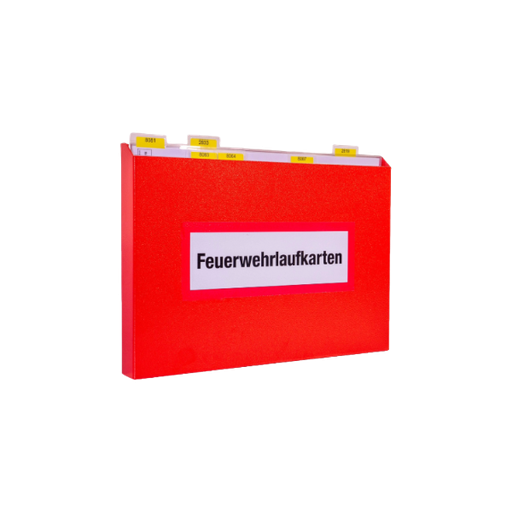 FLKD-A3 Feuerwehr-Laufkartendepot oben offen